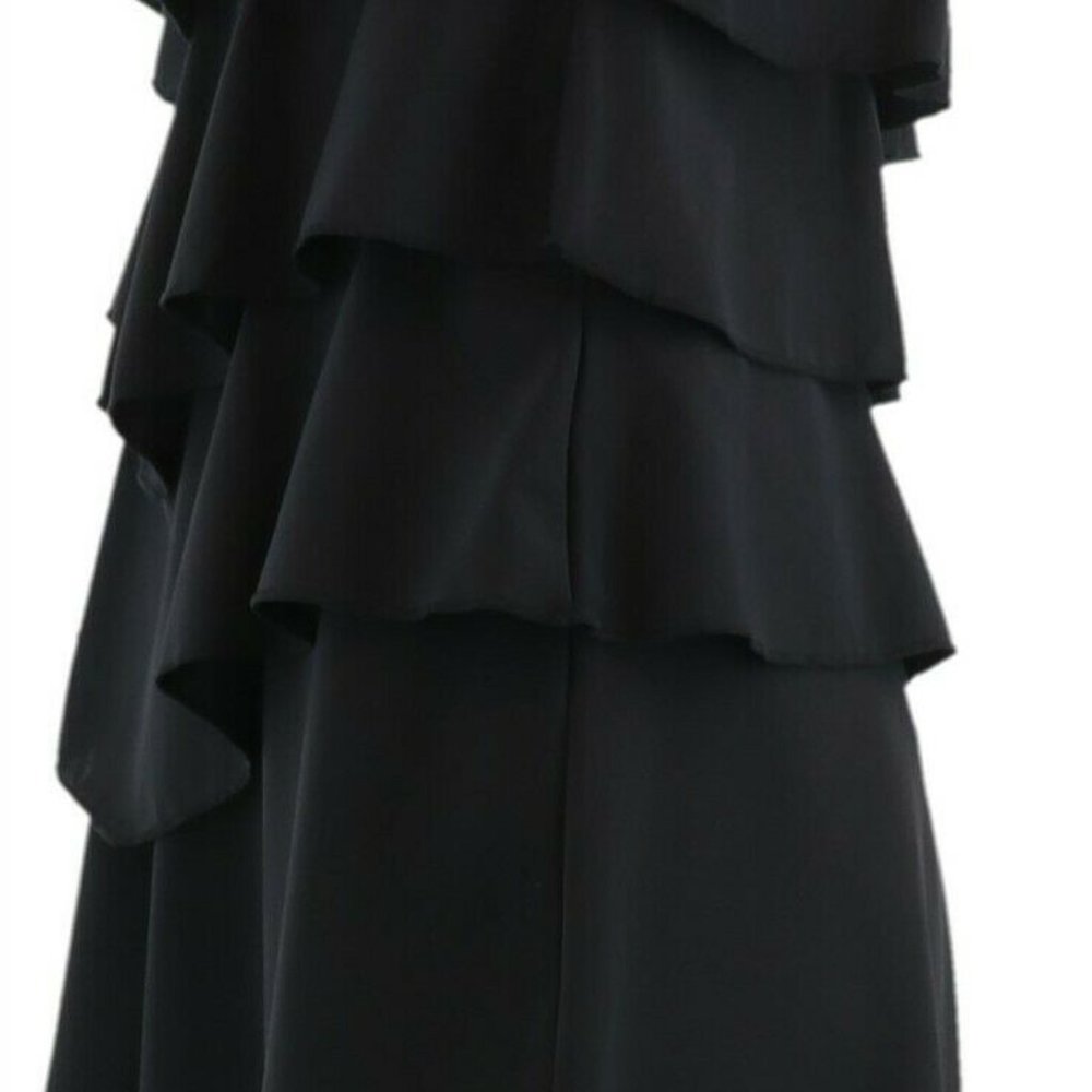 Fit 4 U V-Tiered Romper Swimsuit Black 8 - Picture 6 of 8